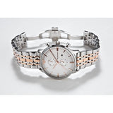  Shop Authentic Emporio Armani Chronograph White Dial Two Tone Steel Strap Watch For Men - AR0399 - Luxxuri