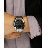  Shop Authentic Emporio Armani Valente Chronograph Black Dial Silver Stainless Steel Watch For Men - AR0673 - Luxxuri