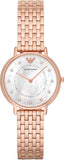  Shop Authentic Emporio Armani Kappa Analog Mother of Pearl Dial Rose Gold Steel Strap Watch For Women - AR11006 - Luxxuri