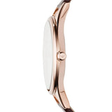  Shop Authentic Emporio Armani Aurora Mother of Pearl White Dial Brown Leather Strap Watch For Women - AR11057 - Luxxuri