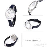  Shop Authentic Emporio Armani Aurora Quartz Mother Of Pearl White Dial Blue Leather Strap Watch For Women - AR11090 - Luxxuri