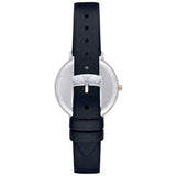  Shop Authentic Emporio Armani Aurora Quartz Mother Of Pearl White Dial Blue Leather Strap Watch For Women - AR11090 - Luxxuri