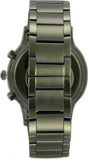  Shop Authentic Emporio Armani Renato Chronograph Quartz Grey Dial Green Steel Strap  Watch For Men - AR11117 - Luxxuri