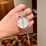  Shop Authentic Emporio Armani Gianni T-Bar Quartz White Dial Rose Gold Steel Strap Watch For Women - AR11267 - Luxxuri