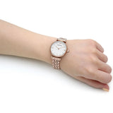  Shop Authentic Emporio Armani Gianni T-Bar Quartz White Dial Rose Gold Steel Strap Watch For Women - AR11267 - Luxxuri