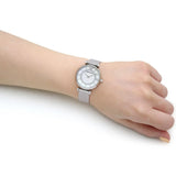 Shop Authentic Emporio Armani Gianni T-Bar Quartz Mother of Pearl Dial Silver Mesh Bracelet Watch For Women - AR11319 - Luxxuri