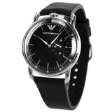  Shop Authentic Emporio Armani Aviator Quartz Black Dial Black Leather Strap Watch For Men - AR11336 - Luxxuri
