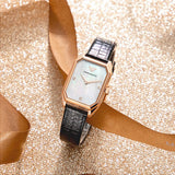  Shop Authentic Emporio Armani Gioia Quartz Mother of Pearl Dial Black Leather Strap Watch For Women - AR11390 - Luxxuri