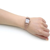  Shop Authentic Emporio Armani Gianni T Bar Quartz Crystals White Dial Rose Gold Steel Strap Watch For Women - AR11406 - Luxxuri