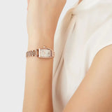  Shop Authentic Emporio Armani Gianni T Bar Quartz Crystals White Dial Rose Gold Steel Strap Watch For Women - AR11406 - Luxxuri