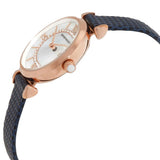  Shop Authentic Emporio Armani Gianni T-Bar Analog Mother of Pearl Dial Blue Leather Strap Watch For Women - AR11468 - Luxxuri
