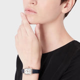  Shop Authentic Emporio Armani Gianni T Bar Crystals Silver Dial Blue Leather Strap Watch For Women - AR11469 - Luxxuri