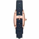  Shop Authentic Emporio Armani Gianni T Bar Crystals Silver Dial Blue Leather Strap Watch For Women - AR11469 - Luxxuri