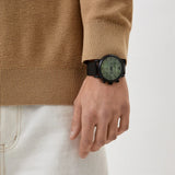  Shop Authentic Emporio Armani Luigi Chronograph Green Dial Black Mesh Bracelet Watch For Men - AR11470 - Luxxuri