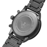  Shop Authentic Emporio Armani Mario Chronograph White Dial Black Steel Strap Watch For Men - AR11471 - Luxxuri