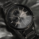  Shop Authentic Emporio Armani Analog Chronograph Black Dial Black Steel Strap Watch For Men - AR11531 - Luxxuri