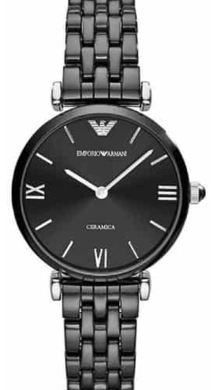  Shop Authentic Emporio Armani Ceramica Black Dial Black Ceramic Strap Watch For Women - AR1487 - Luxxuri