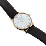  Shop Authentic Emporio Armani Classic Quartz Mother of Pearl Dial Brown Leather Strap Watch For Women - AR1601 - Luxxuri