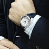 Shop Authentic Emporio Armani Valente Quartz Silver Dial Grey Leather Strap Watch For Men - AR1666 - Luxxuri