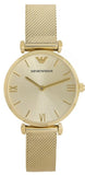  Shop Authentic Emporio Armani Retro Gold Dial Gold Mesh Bracelet Watch For Women - AR1957 - Luxxuri