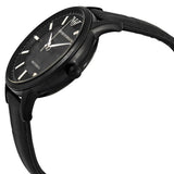  Shop Authentic Emporio Armani Meccanico Automatic Black Dial Black Leather Strap Watch For Men - AR60042 - Luxxuri
