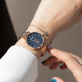  Shop Authentic Emporio Armani Meccanico Crystals Black Dial Rose Gold Steel Strap Watch For Women - AR60043 - Luxxuri