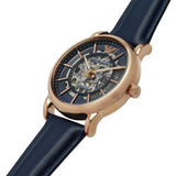  Shop Authentic Emporio Armani Meccanico Automatic Blue Dial Blue Leather Strap Watch For Men - AR60050 - Luxxuri