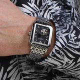  Shop Authentic Emporio Armani Diego Automatic Black Dial Silver Steel Strap Watch For Men - AR60057 - Luxxuri