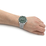  Shop Authentic Emporio Armani Diver Automatic Green Dial Silver Steel Strap Watch For Men - AR60061 - Luxxuri