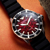  Shop Authentic Emporio Armani Meccanico Automatic Red Dial Black Silicon Strap Watch For Men - AR60070 - Luxxuri