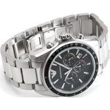  Shop Authentic Emporio Armani Sigma Chronograph Black Dial Silver Steel Strap Watch For Men - AR6098 - Luxxuri