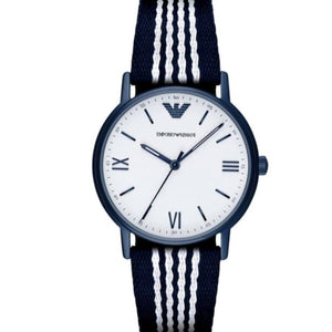  Shop Authentic Emporio Armani Kappa Dress White Dial Two Tone NATO Strap Watch For Men - AR80005 - Luxxuri