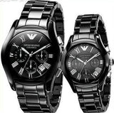  Shop Authentic Emporio Armani Valente Chronograph Black Dial Black Ceramic Strap Watch For Men - AR1400 - Luxxuri