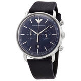  Shop Authentic Emporio Armani Aviator Blue Dial Blue Leather Strap Watch For Men - AR11105 - Luxxuri