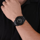  Shop Authentic Emporio Armani Meccanico Automatic Black Dial Black Steel Strap Watch For Men - AR60054 - Luxxuri