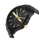  Shop Authentic Armani Exchange Hampton Chronograph Black Dial Black Steel Strap Watch For Men - AX2121 - Luxxuri