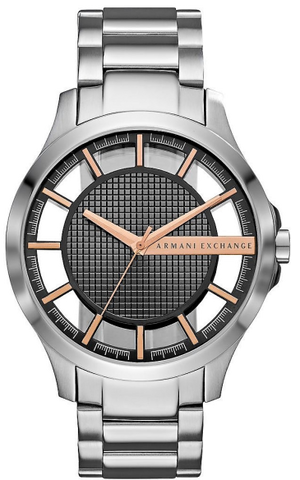  Shop Authentic Armani Exchange Hampton Chronograph Skeleton Black Dial Silver Steel Strap Watch For Men - AX2199 - Luxxuri