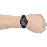  Shop Authentic Armani Exchange Drexler Chronograph Black Dial Black Steel Strap Watch For Men - AX2639 - Luxxuri