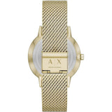  Shop Authentic Armani Exchange Cayde Chronograph Black Dial Gold Mesh Strap Watch For Men - AX2715 - Luxxuri