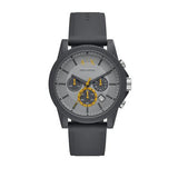  Shop Authentic Armani Exchange Outerbanks Chronograph Grey Dial Grey Silicone Strap Watch For Men - AX7123 - Luxxuri