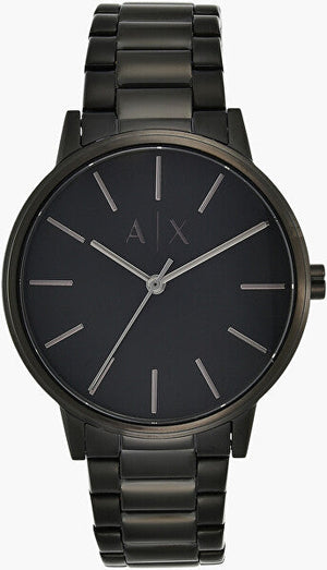  Shop Authentic Armani Exchange Cayde Analog Black Dial Black Steel Strap Watch For Men - AX2701 - Luxxuri