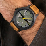 Shop Authentic Armani Exchange Hampton Chronograph Green Dial Brown Leather Strap Watch For Men - AX2412 - Luxxuri