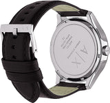  Shop Authentic Armani Exchange Hampton Chronograph Black Dial Black Leather Strap Watch For Men - AX2101 - Luxxuri