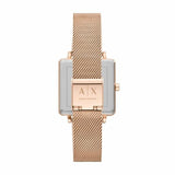  Shop Authentic Armani Exchange Lola Quartz Silver Dial Rose Gold Mesh Strap Watch For Women - AX5802 - Luxxuri