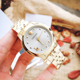  Shop Authentic Versace Audrey Quartz Grey Dial Gold Steel Strap Watch for Women - VELR00719 - Luxxuri