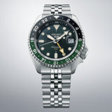  Shop Authentic Seiko 5 Sports SKX GMT Automatic Green Dial Silver Steel Strap Watch For Men - SSK035K1 - Luxxuri