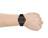  Shop Authentic Armani Exchange Outerbanks Chronograph Black Dial Black Silicone Strap Watch For Men - AX1343 - Luxxuri