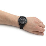  Shop Authentic Armani Exchange Banks Chronograph Black Dial Black Leather Strap Watch For Men - AX1724 - Luxxuri