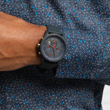  Shop Authentic Armani Exchange Outerbanks Chronograph Blue Dial Blue Silicone Strap Watch For Men - AX1335 - Luxxuri