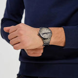  Shop Authentic Armani Exchange Hampton Chronograph Grey Dial Grey Steel Strap Watch For Men - AX2194 - Luxxuri